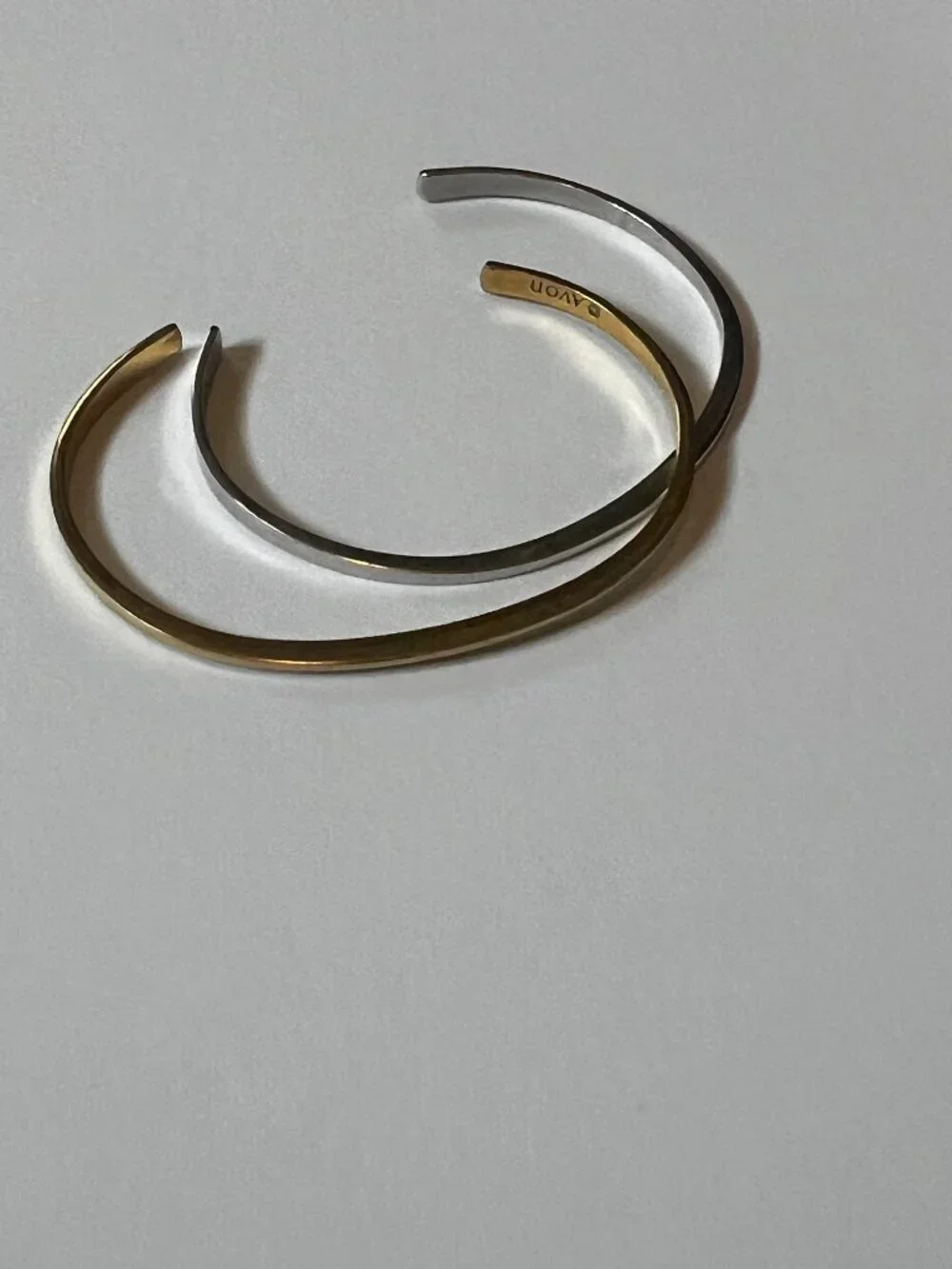 Vintage 1970s Avon Gold and Silver Cuffs